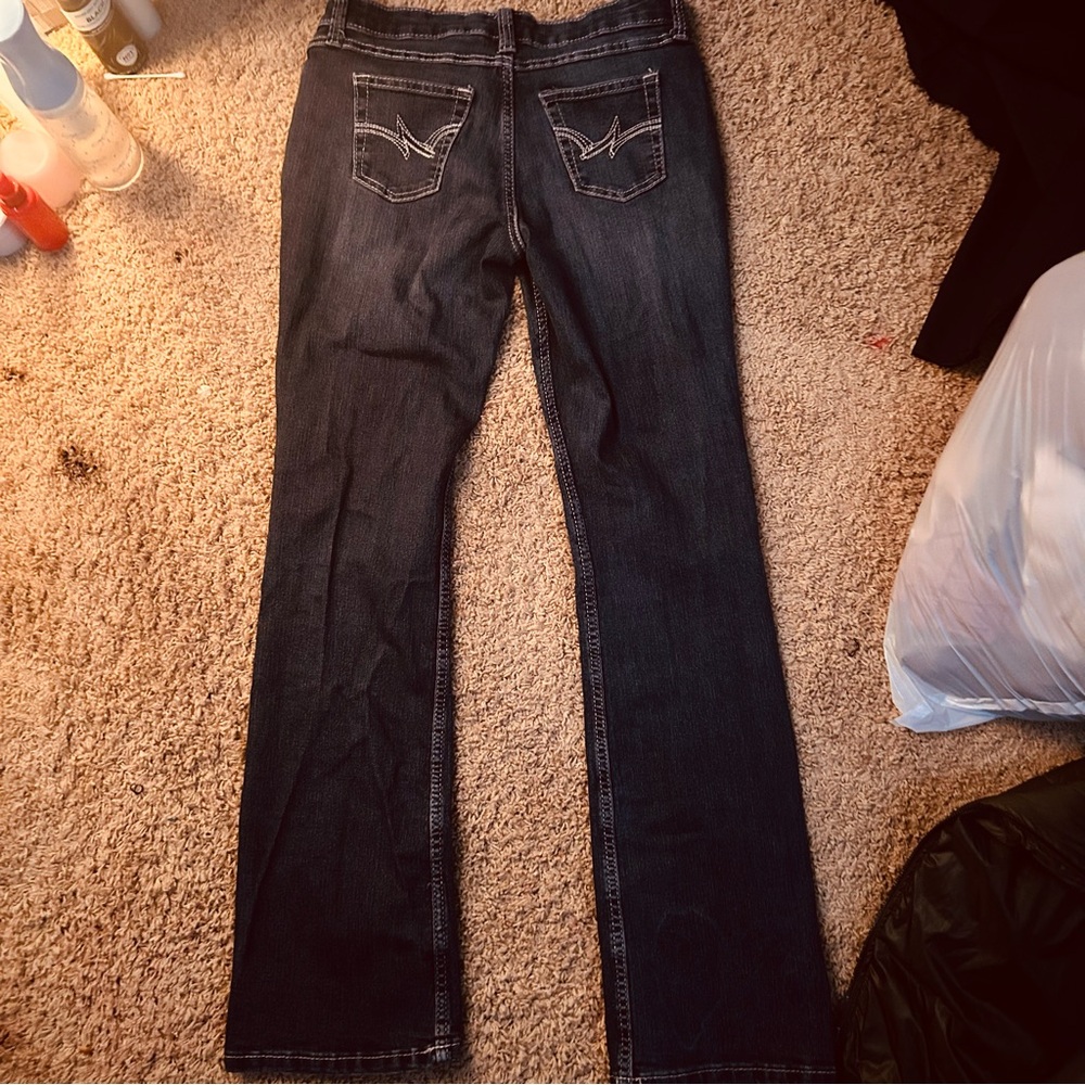 Wrangler Women's Dark Blue Straight Leg Jeans